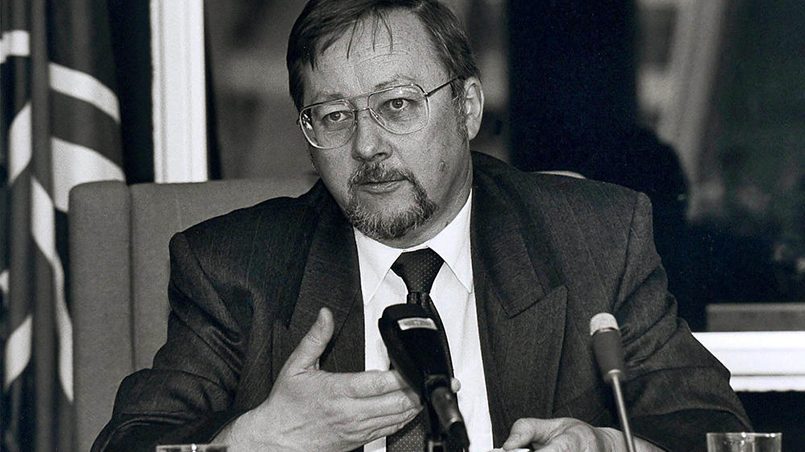 V. Landsbergis, Strasburas, 1990 metų liepos 9 / Nuotr.: CVCE